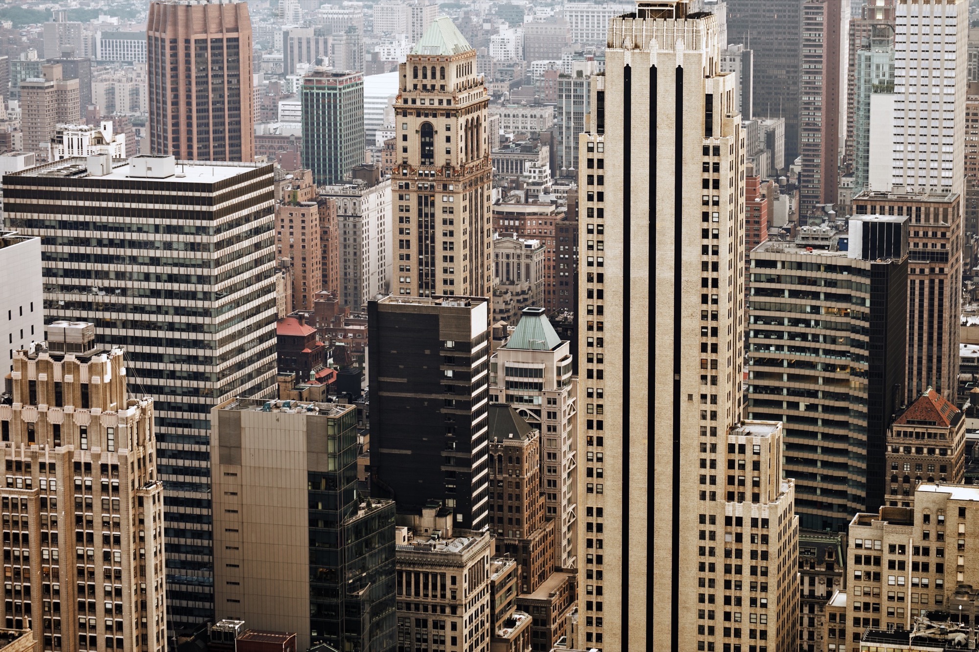 Aerial photo of Midtown Manhattan